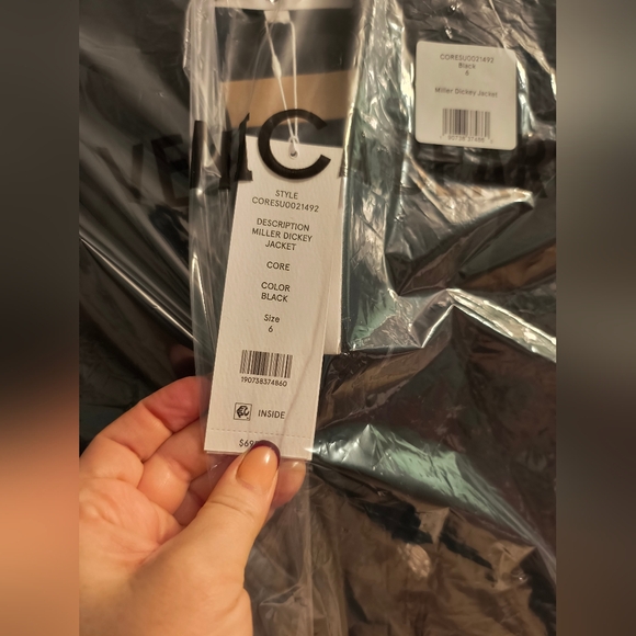 NWT Miller Dickey JacketBlack Flap-Pocket Double-Breasted Blazer Sz 6 - Picture 10 of 12